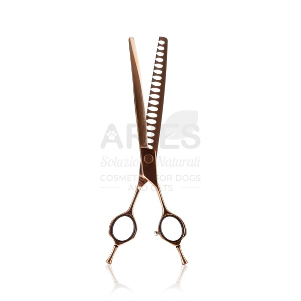 Chunker Thinning Scissor Curved Blade 18 Wide-Toothed 7,5’’ Cm 20,5 golden