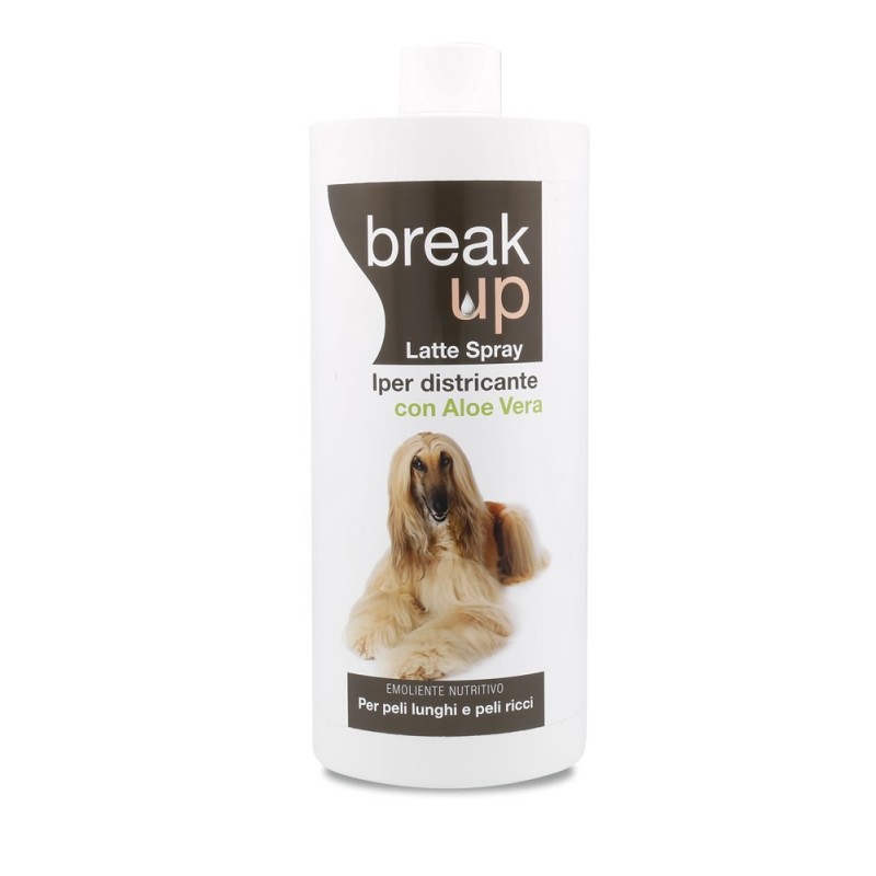 Latte sciogli nodi per cani Break Up Iper Districante spray 250 ML - Ricarica 1 LT - ariespet