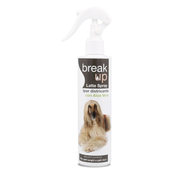 Latte sciogli nodi per cani Break Up Iper Districante spray 250 ML - Ricarica 1 LT