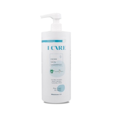 I Care derm skin shampoo dermatologico per cuti sensibili 250 ml - 1 lt - ariespet