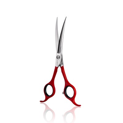 Curved red scissors 6" Mancini