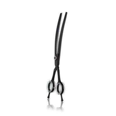 Forbice Black Widow Dentata Curva 7,5'' - ariespet