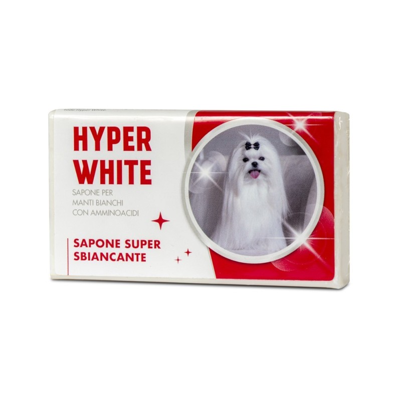 Hyper White Saponetta Cani Super Sbiancante 75 GR - ariespet