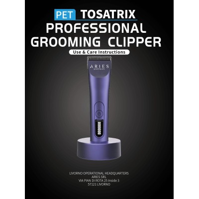 Tosatrix Professional Grooming Clipper cordless - ariespet