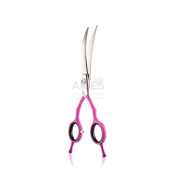 Asian Style Pink Scissor Super Curved Blade 6’’ Cm 16,5
