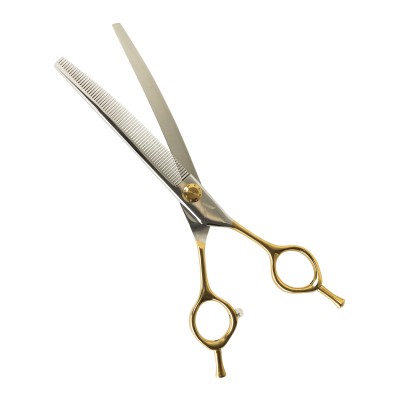 AIKI 7.5" Curved Toothed Blender Scissors