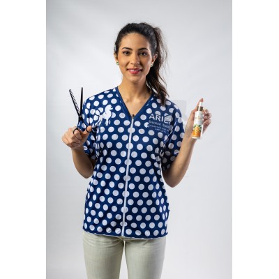 Blue Bubbles Woman Groomer Shirt