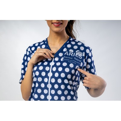 Blue Bubbles Woman Groomer Shirt