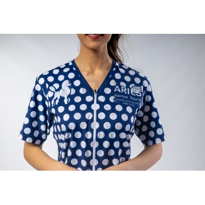 Blue Bubbles Woman Groomer Shirt