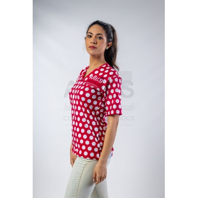 Red Bubbles Woman Groomer...
