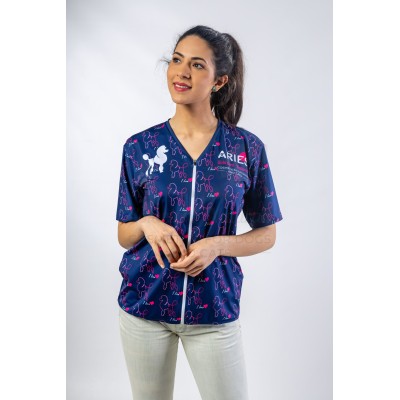 Casacca Donna I Love Blue Per Toelettatrice - ariespet