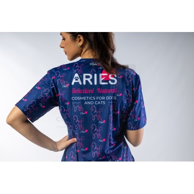 Casacca Donna I Love Blue Per Toelettatrice - ariespet