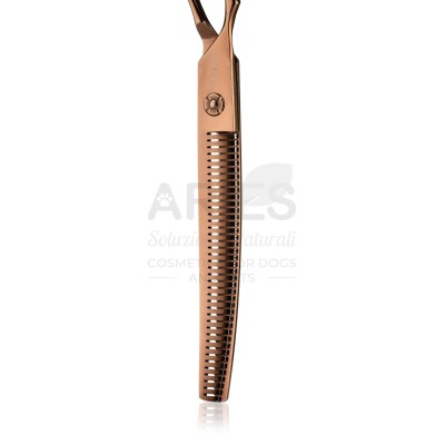 Forbice Sfoltitrice Curva 7,5" Mancini 40 denti a V cm 21 bronzo - ariespet