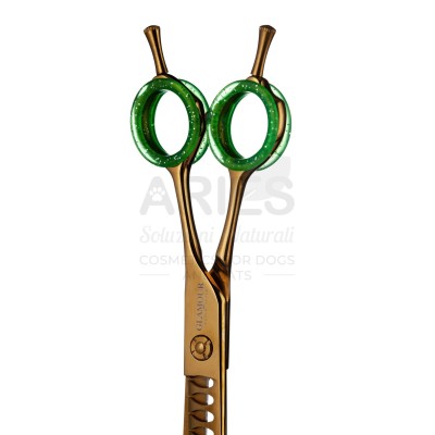 Forbice Grey Widow 7,5" Dentata Curva 27 Denti 20 cm - ariespet